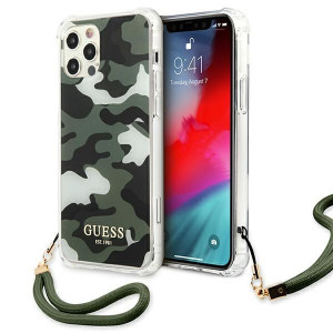 Etui Guess GUHCP12LKSARKA Apple iPhone 12 Pro Max zielony/khaki hardcase Ca