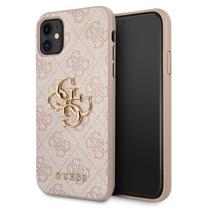 Etui Guess GUHCN614GMGPI Apple iPhone 11 różowy/pink hardcase 4G Big Metal