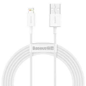 Kabel USB do Lightning Baseus Superior Series, 2.4A, 2m (biały)