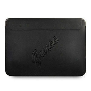 Torba Guess Sleeve GUCS13PUSASBK 13 cali czarny/black Saffiano Script