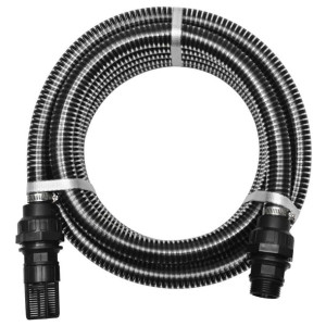 Wąż ssący ze złączkami, 4 m, 22 mm, czarny