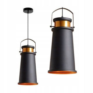 Lampa Wisząca Metal Loft Asti Edison Gold Retro