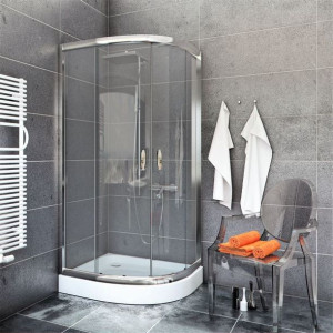 Kabina prysznicowa STYLIO 80x80 transparent EASY CLEAN z POLSKIM brodzikiem