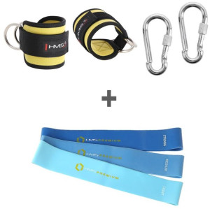 Set Opaski treningowe na kostkę OPX03 + Karabińczuk NB5042 + zestaw gum opo
