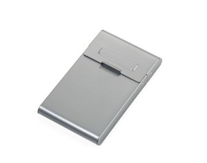 Aluminiowe etui na wizytówki z dozownikiem - TROIKA