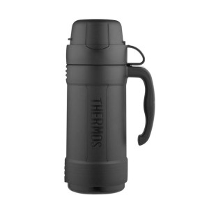 Termos szklany z jednym kubkiem 0,75 l Thermos - czarny
