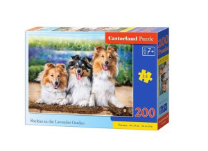 Puzzle 200 Shelties In The Lavender Garden Castor