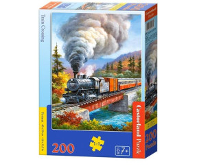 Puzzle 200 Train Crossing Castor