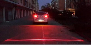 LASER światło przeciwmielne kolizja OSTRZEGAWCZE