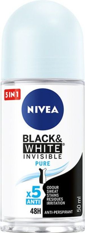 Nivea Black&white Invisible Pure Antyperspirant W Kulce 50 Ml