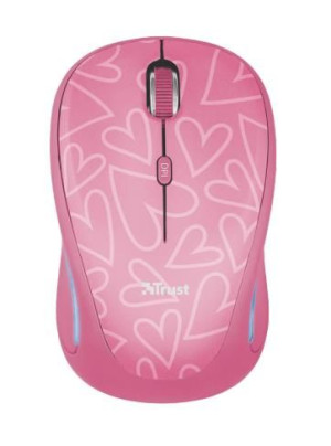 Mysz bezprzewodowa Trust Yvi FX Wireless Pink różowa