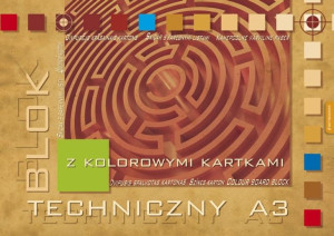 Blok techniczny A3 10k. kolorowy Kreska