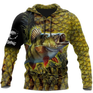Bluza z kapturem wkładana przez głowę dla wędkarza M KHAKI
