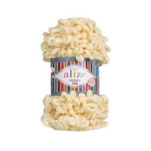 Włóczka Alize Puffy Fine 160 / wanilia