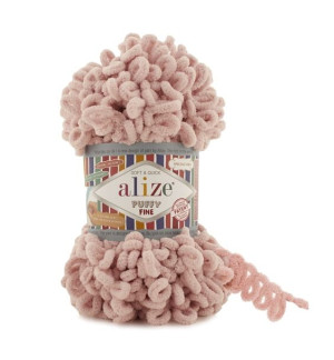 Włóczka Alize Puffy Fine 161 pudrowy