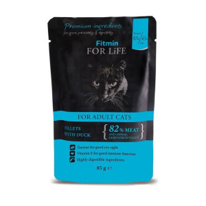 Fitmin For Life Fileciki z Kaczką w Sosie Dla Kota 85 g