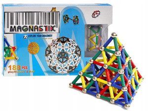 Mocne Klocki Magnetyczne Magnestix 188szt