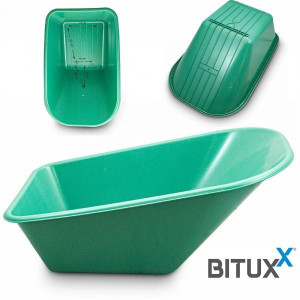 17703 Zielona misa do taczki ogrodowej zapasowa BITUXX z PVC