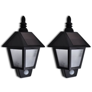 Lampy solarne z detektorem ruchu, 2 sztuki