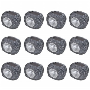 Kamienie ogrodowe LED x12