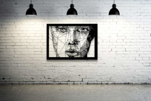 Dekoracja ścienna – Ażurowy dekor - Women Face 3