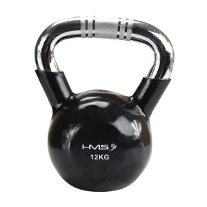 Ktc16 Black Uchwyt Chrom Radełkowany Kettlebell Żeliwny Hms