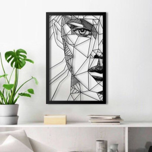 Dekoracja ścienna – Ażurowy dekor - Women Face 2