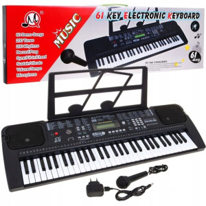 Keyboard organy dla dzieci Mikrofon Zasilacz