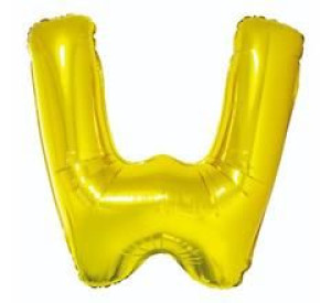 Balon 100cm Literka Złota W