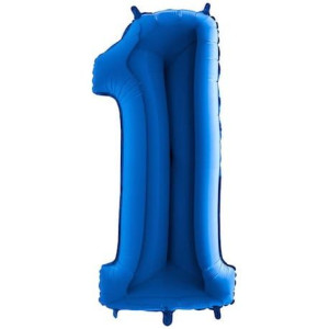 Balon 17" 45cm Cyfra Niebieska 1