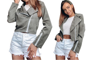 Kurtka damska ramoneska bluza M KHAKI