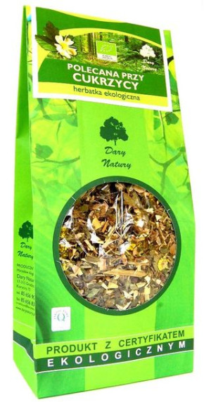 Herbatka Polecana Przy Cukrzycy Bio 150 G - Dary Natury