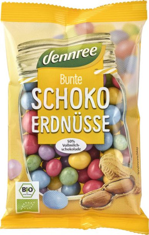 Orzeszki Ziemne Oblane Mleczną Czekoladą W Chrupiących Kolorowych Skorupkac
