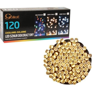 Lampki 120 Led Solary Ciepły Biały Oświetlenie Świąteczne