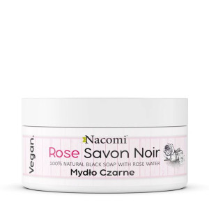 Nacomi Rose Savon Noir różane czarne mydło z wodą różaną 125g