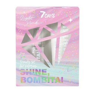7DAYS Shine Bombita! Pinky zestaw perfumowana mgiełka do ciała 135ml + rozś