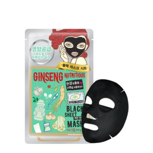 DEWYTREE Ginseng Nutritious Black Sheet Mask odżywcza maska w płachcie z że