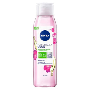 Nivea Naturally Good Shower Gel żel pod prysznic o zapachu kwiatów dzikiej