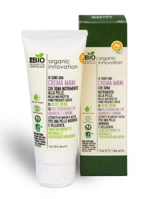 Organic Innovation Naturalny odżywczy krem aloesowy do rąk Malwa Dzika i Pr