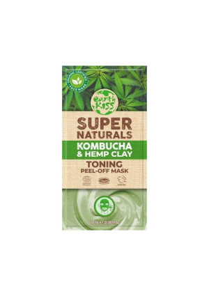 Earth Kiss Super Naturals Kombucha & Hemp Clay Toning Peel-Off Mask glinkow