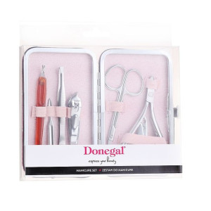 Donegal Zestaw do manicure 7 akcesoriów Serduszka