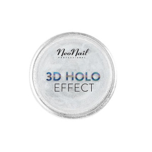 NeoNail 3D Holo Effect pyłek do paznokci Silver 3g