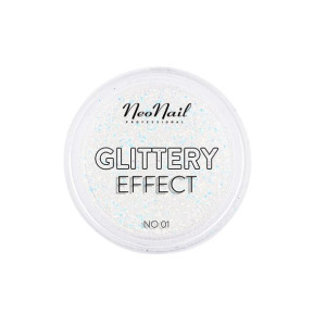 NeoNail Glittery Effect pyłek do paznokci No. 01 2g
