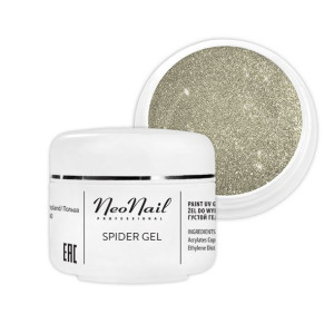 NeoNail Spider Gel żel do zdobień Silver 5g