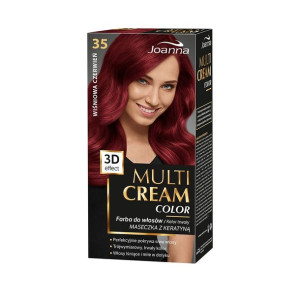 Joanna Multi Cream Color farba do włosów 35 Wiśniowa Czerwień