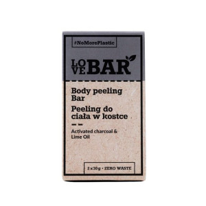 Love Bar Body Peeling Bar peeling do ciała w kostce Węgiel Aktywny & Limonk