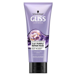 Gliss Blonde Hair Perfector 2-in-1 Purple Repair Mask maska do naturalnych