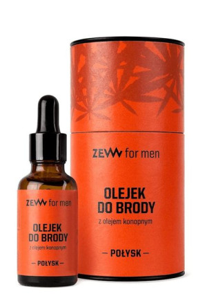 Zew For Men Olejek do brody z olejem konopnym Połysk 30ml