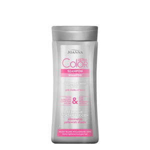 Joanna Ultra Color szampon nadający różowy odcień do włosów blond i rozjaśn
