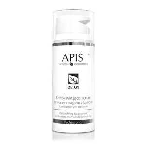 APIS Detox detoksykujące serum do twarzy z węglem z bambusa i jonizowanym s